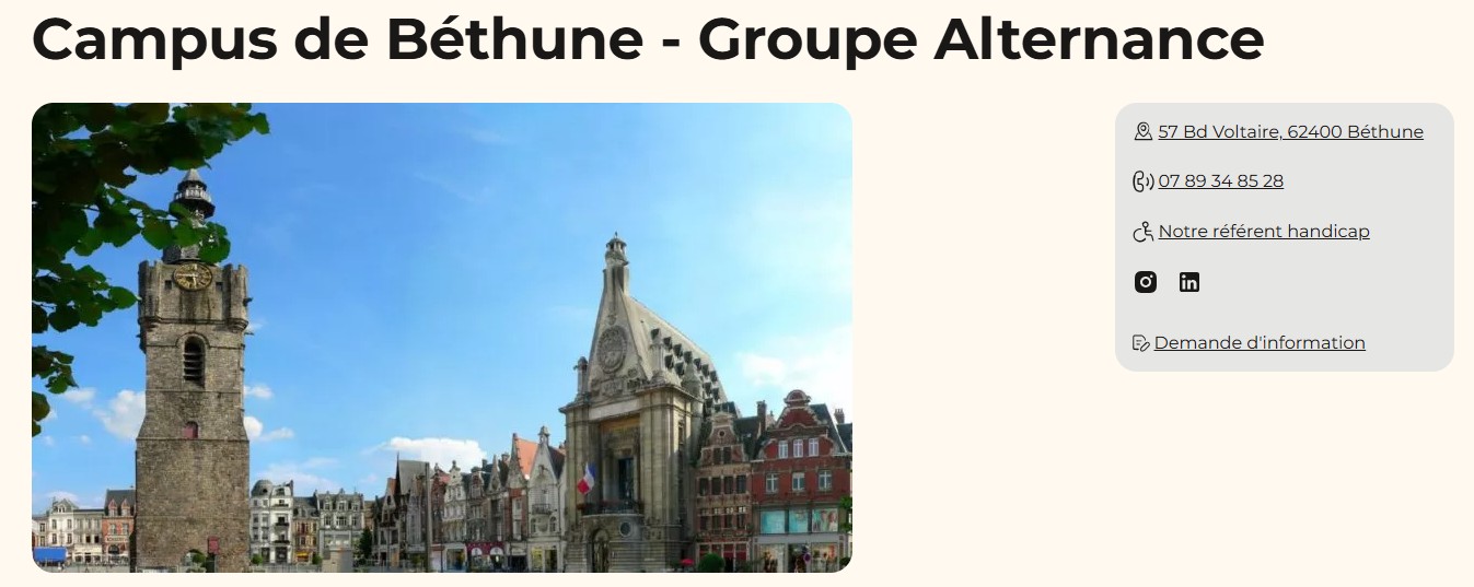 Groupe Alternance Béthune - Adopt1Alternant - Offres d'emploi en stage et alternance